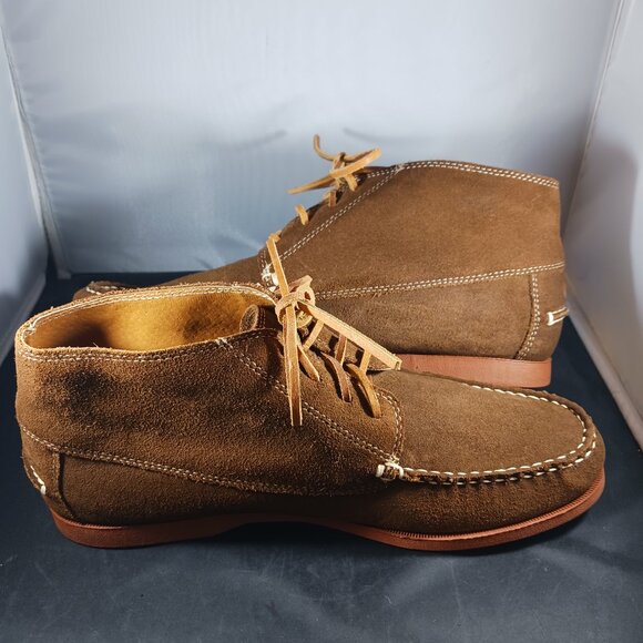 Lands' End Brown Suede Chukka Boots Men's size 10M - Picture 6 of 12
